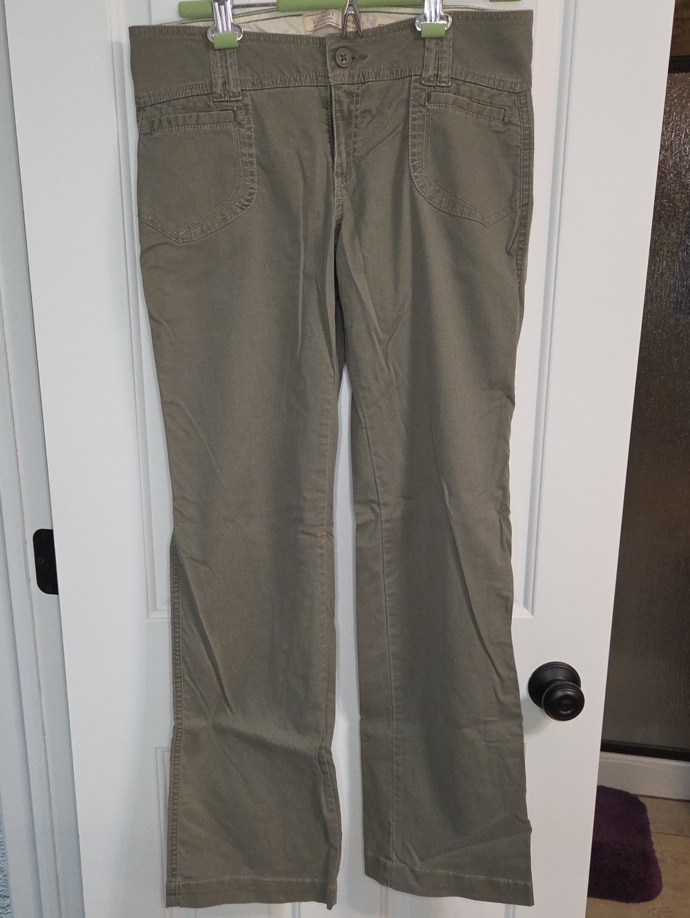 Old Navy Olive Flare Wide-Leg Pants